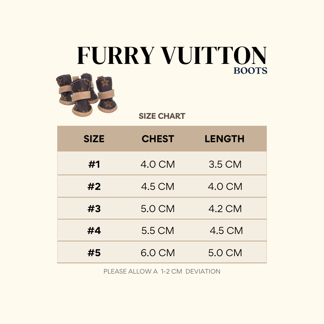 Furry Vuitton Boots