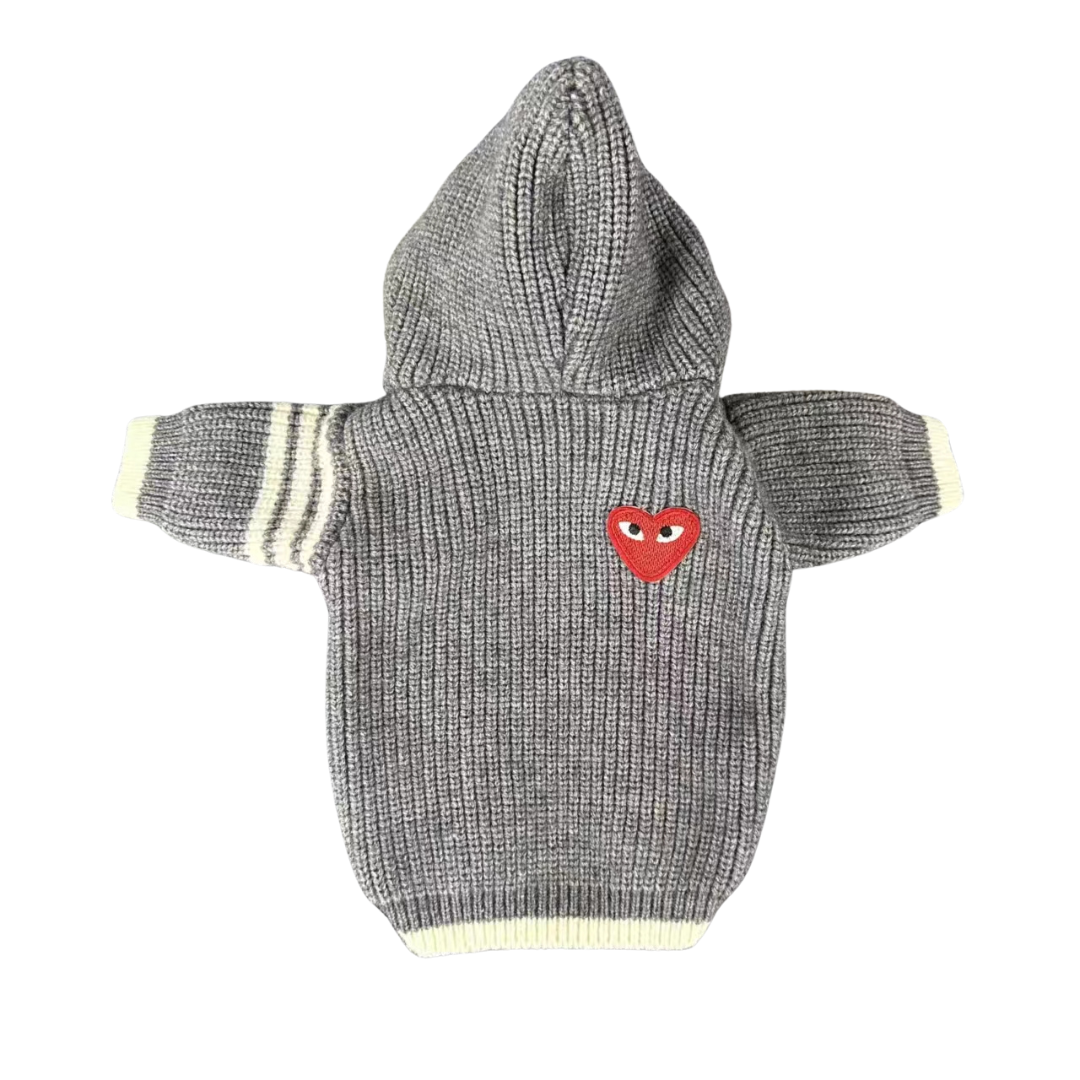 CDG Cotton Knit Corduroy Hoodie