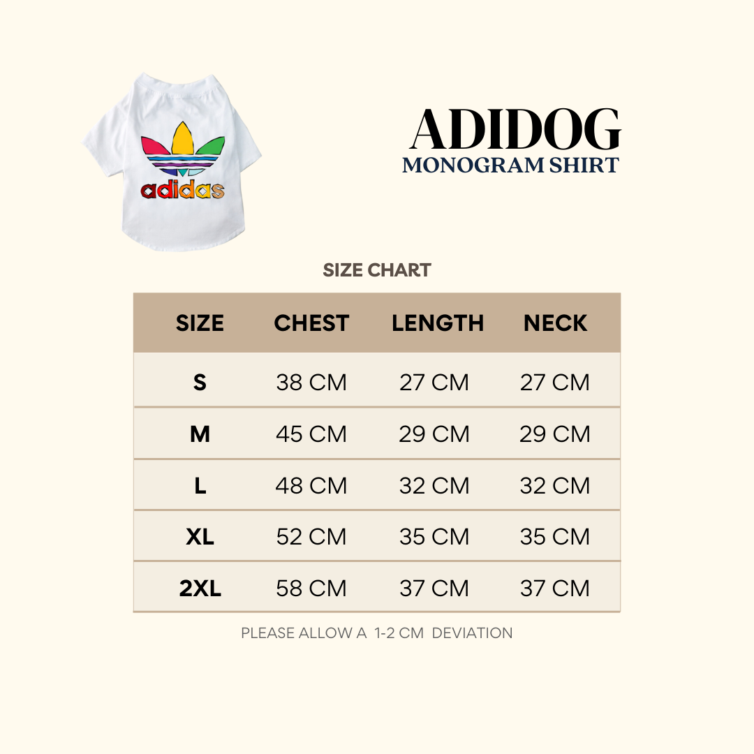 Adidog Monogram shirt